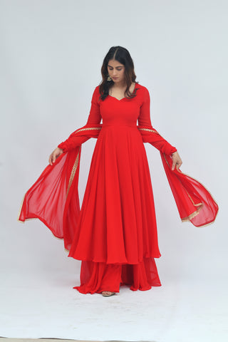 Aaliya Anarkali Sharara Set