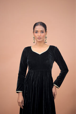 Noor Black Velvet Anarkali
