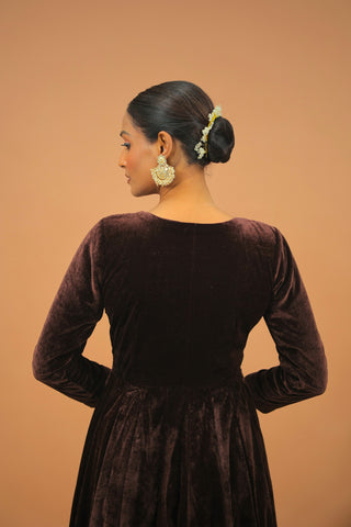 Zareen Cocoa Anarkali Set