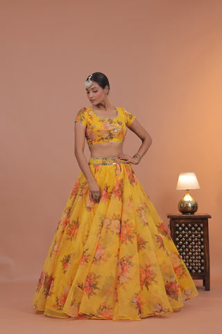 Gulbahar Floral Lehenga Set
