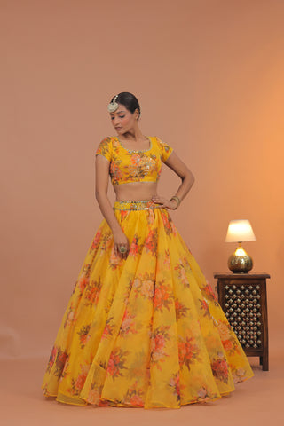Gulbahar Floral Lehenga Set