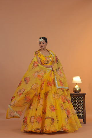 Gulbahar Floral Lehenga Set