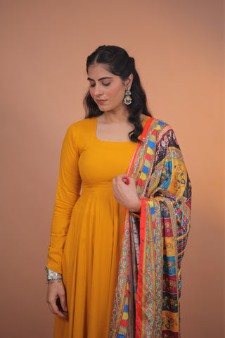 Meher Rayon Anarkali Set