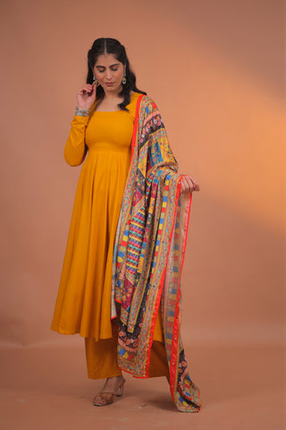 Meher Rayon Anarkali Set