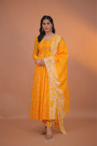 Aarohi Cotton Anarkali Set