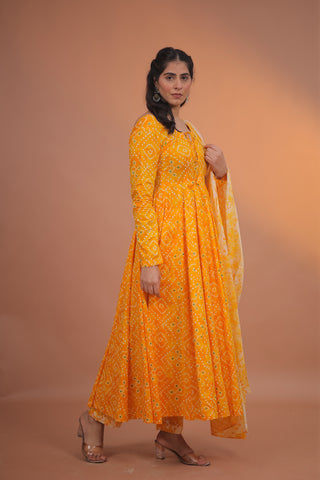 Aarohi Cotton Anarkali Set