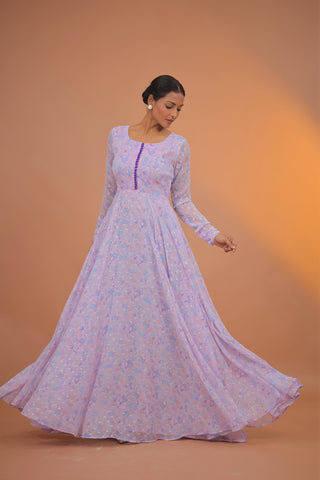 Liyana georgette Anarkali Set