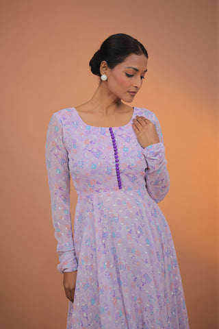 Liyana georgette Anarkali Set