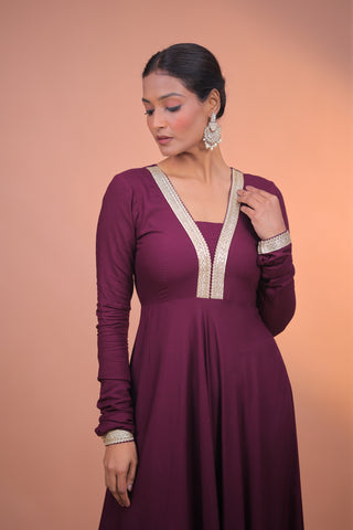 Aarohi Rayon Anarkali Dress